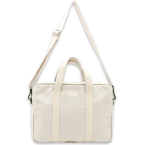 image du produit Sac ordinateur 15 pouces en coton bio certifié GOTS - fabriqué par une ONG