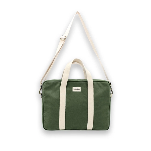 image du produit Sac ordinateur 15 pouces en coton bio certifié GOTS - fabriqué par une ONG