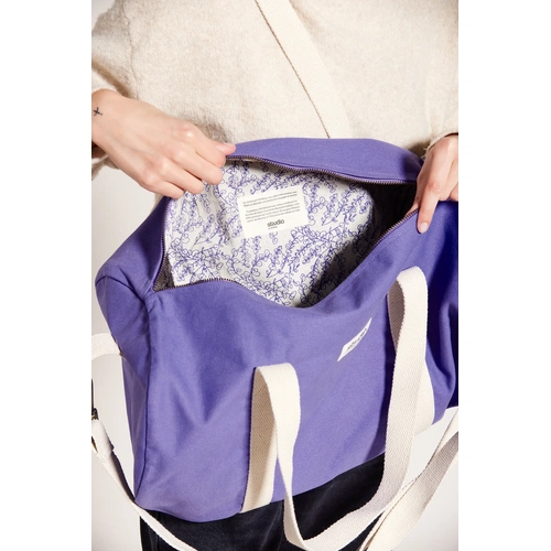 image du produit Sac polochon en coton bio certifié GOTS - sac de sport fabriqué par une ONG