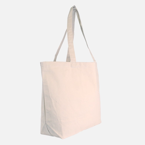 image du produit Sac shopping avec soufflet de fond - Coton 330gr épais