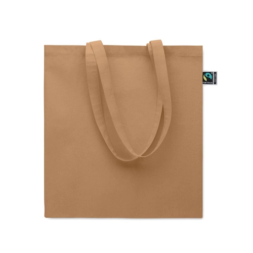 image du produit Sac shopping en coton avec soufflet et longues anses