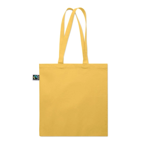 image du produit Sac shopping en coton avec soufflet et longues anses