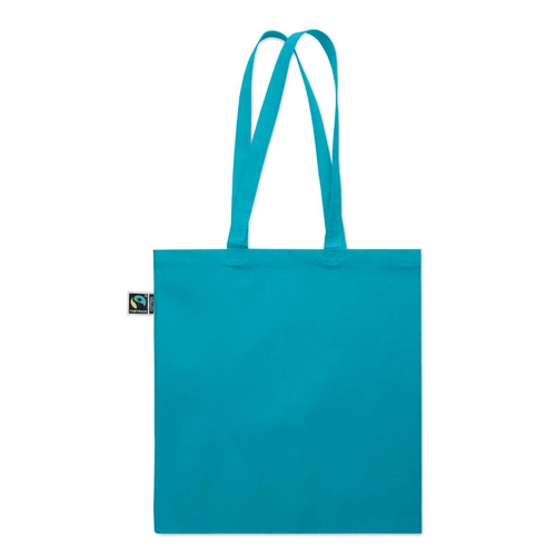 image du produit Sac shopping en coton avec soufflet et longues anses
