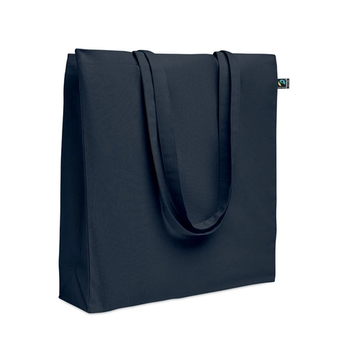 image du produit Sac shopping en coton avec soufflet et longues anses