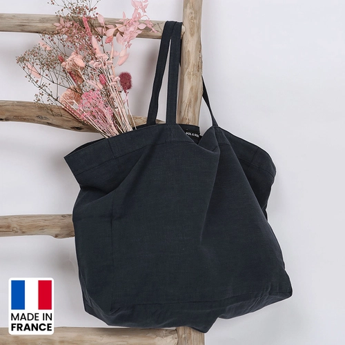 image du produit Sac shopping Made in France en lin lavé cultivé en France