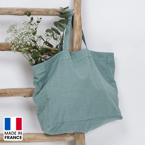 image du produit Sac shopping Made in France en lin lavé cultivé en France