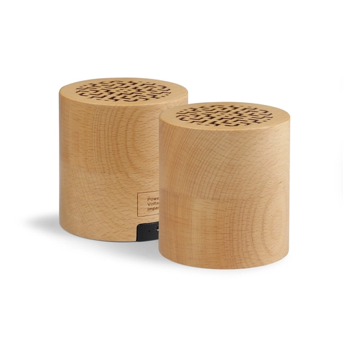 image du produit Set de 2 enceintes en bois Bluetooth 4.0 WOODSTOCK