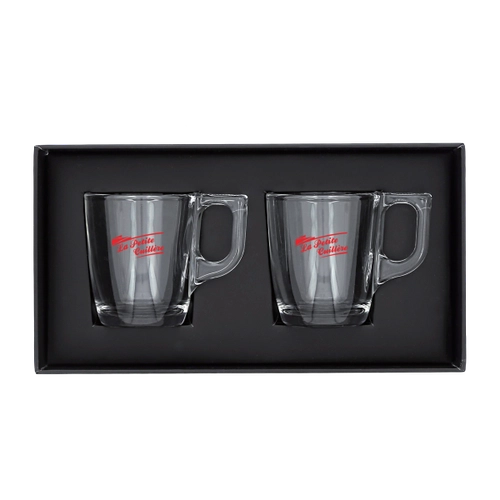 image du produit Set de 2 tasses made in France 9cl - en verre trempé