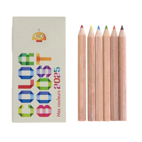 image du produit Set de 6 crayons de couleurs Made In France