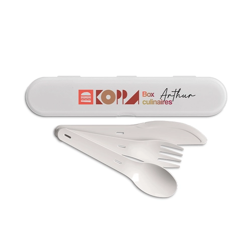 image du produit Set de couverts réutilisables en plastique - fabrication France