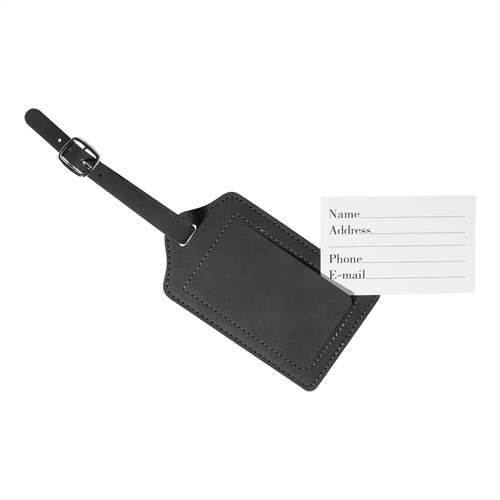image du produit Set de voyage, porte-passeport et étiquette à bagages en PU recyclé