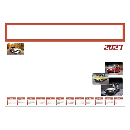 image du produit Sous-main publicitaire avec calendrier véhicule de collection