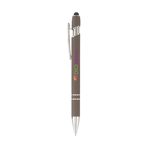 image du produit Stylo à bille PRINCE Soft touch, finition chromée