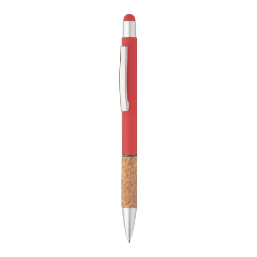 image du produit Stylo à bille stylet en aluminium et liège