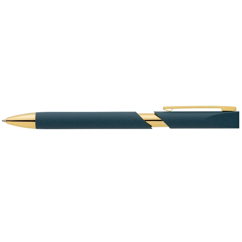 image du produit Stylo avec finitions dorées en plastique recyclé