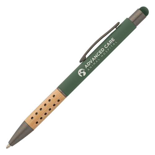 image du produit Stylo avec stylet et grip en bambou - design et légèreté