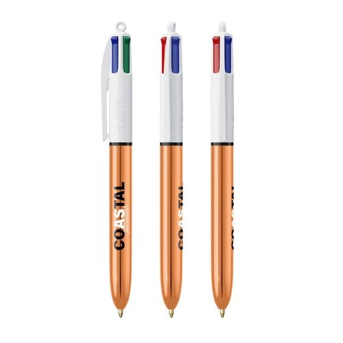 image du produit Stylo bille BIC 4 couleurs couleur métallisée brillante