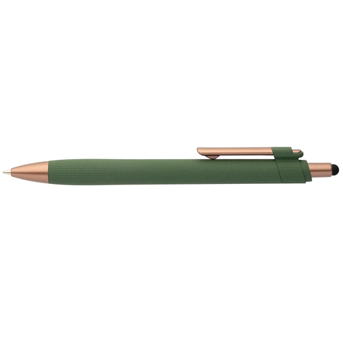 image du produit Stylo bille stylet - plastique recyclé - finition bronze