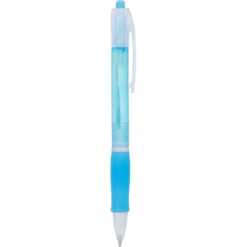 image du produit Stylo bille transparent coloré - bouton poussoir