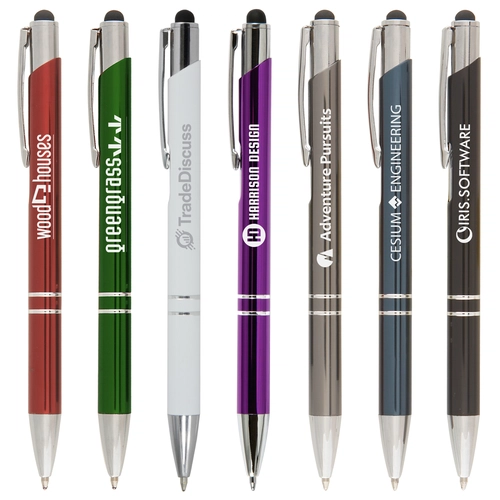 image du produit Stylo CROSBY brillant avec stylet et corps en aluminium