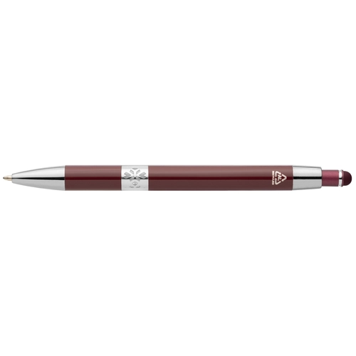 image du produit Stylo en aluminium recyclé avec finition chromée et stylet