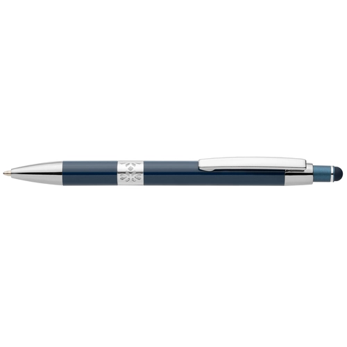 image du produit Stylo en aluminium recyclé avec finition chromée et stylet