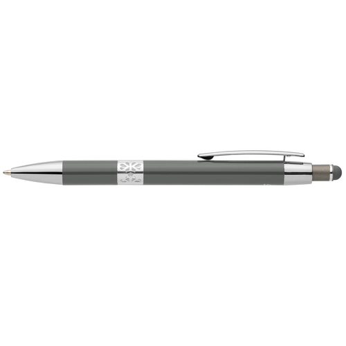image du produit Stylo en aluminium recyclé avec finition chromée et stylet