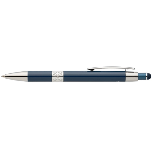 image du produit Stylo en aluminium recyclé avec finition chromée et stylet