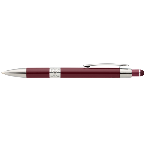 image du produit Stylo en aluminium recyclé avec finition chromée et stylet