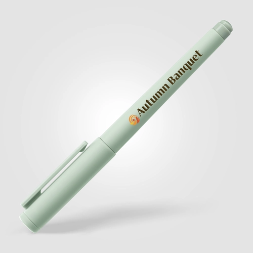 image du produit Stylo gel - plastique recyclé - monochrome