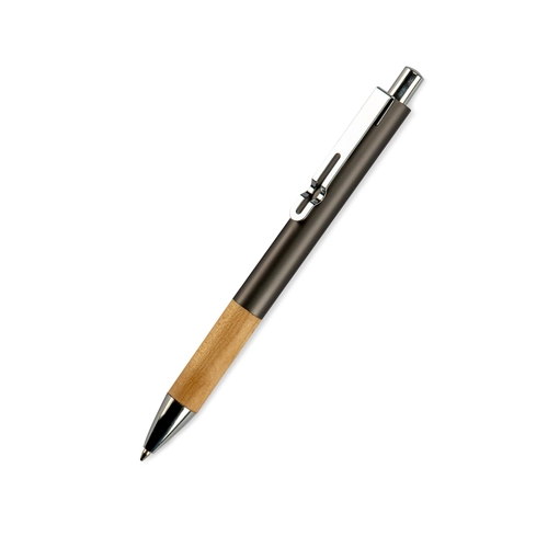 image du produit Stylo métal avec grip en bois