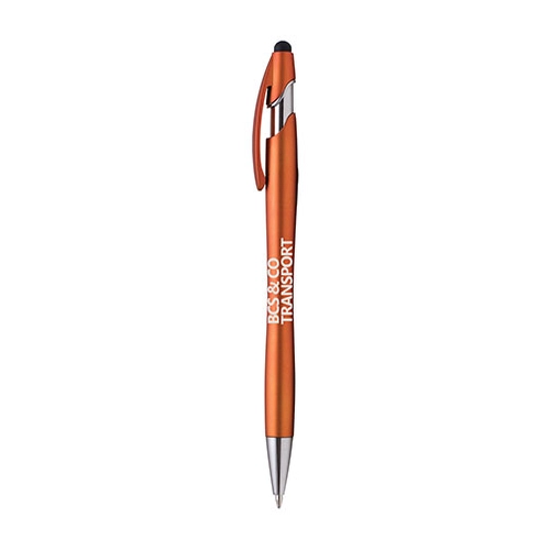 image du produit Stylo métal LA JOLLA, avec stylet et clip assorti