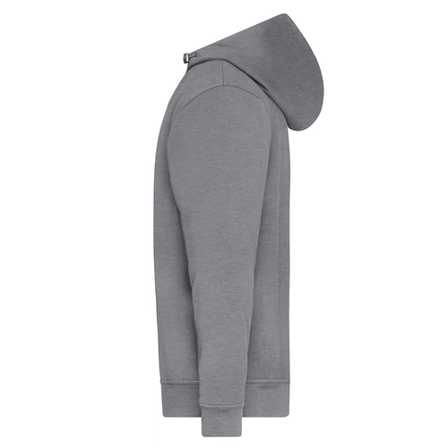 image du produit Sweat à capuche demi zippé en coton BIO - fermeture YKK 290g