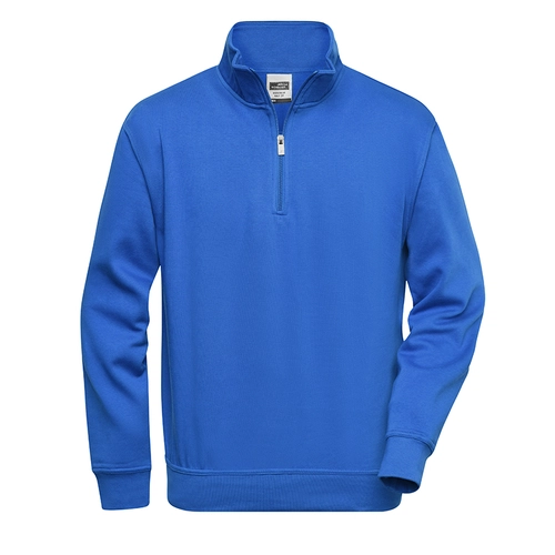 image du produit Sweat de travail Homme avec fermeture 1/4 de zip - lavable 60°C