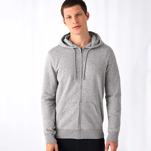 image du produit Sweat zippé à capuche homme, 20% en RPET