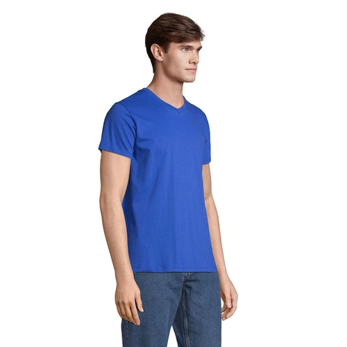 image du produit T-shirt col V, 100 % coton semi-peigné ringspun