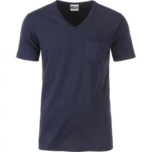 image du produit T-shirt homme 100% coton bio, col V, manches courtes