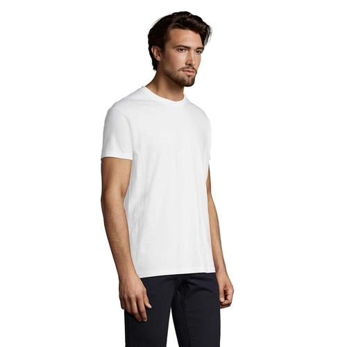 image du produit T-shirt homme col rond, 100% coton semi-peigné ringspun