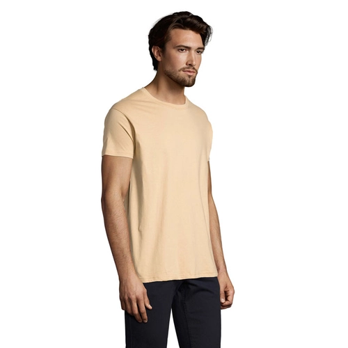 image du produit T-shirt homme col rond, 100% coton semi-peigné ringspun