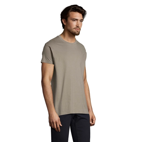 image du produit T-shirt homme col rond, 100% coton semi-peigné ringspun