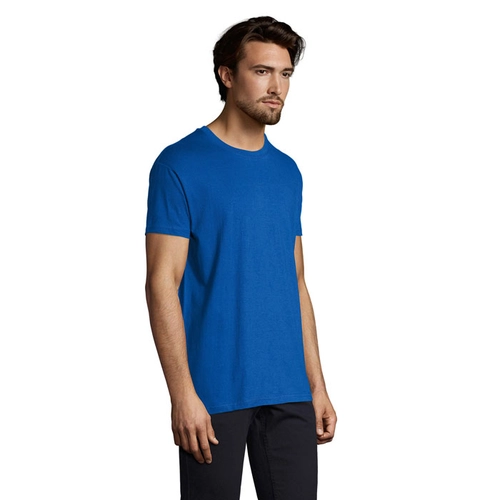 image du produit T-shirt homme col rond, 100% coton semi-peigné ringspun