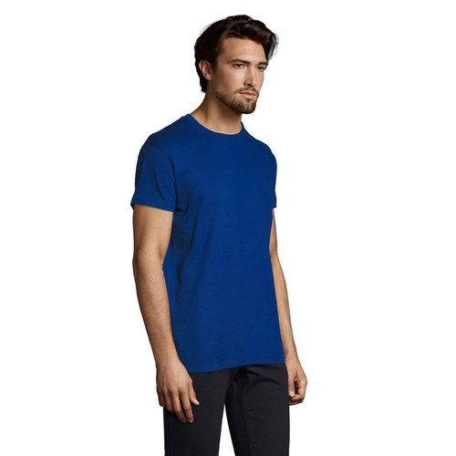 image du produit T-shirt homme col rond, 100% coton semi-peigné ringspun