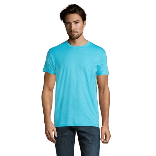 image du produit T-shirt homme col rond, 100% coton semi-peigné ringspun
