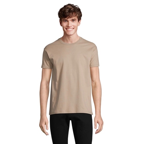 image du produit T-shirt homme col rond, 100% coton semi-peigné ringspun