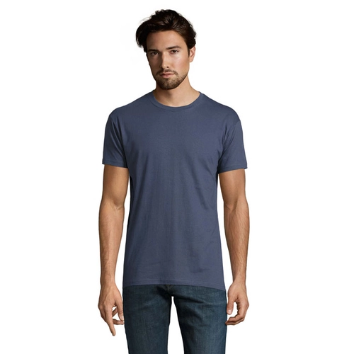 image du produit T-shirt homme col rond, 100% coton semi-peigné ringspun