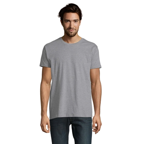 image du produit T-shirt homme col rond, 100% coton semi-peigné ringspun