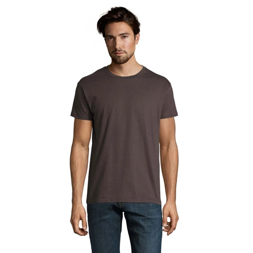 image du produit T-shirt homme col rond, 100% coton semi-peigné ringspun