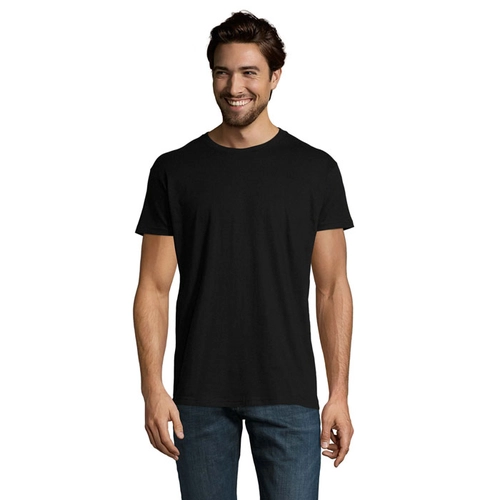 image du produit T-shirt homme col rond, 100% coton semi-peigné ringspun