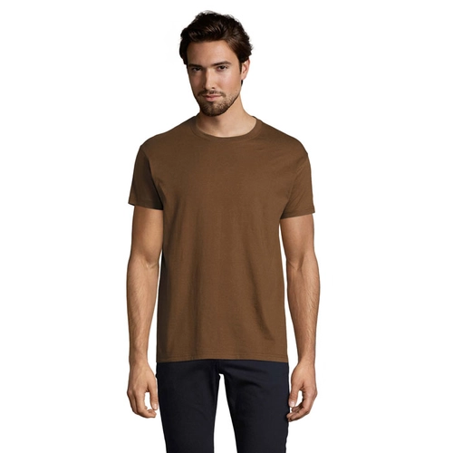 image du produit T-shirt homme col rond, 100% coton semi-peigné ringspun