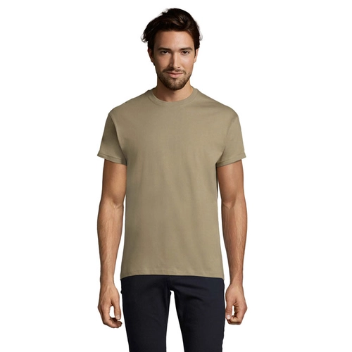 image du produit T-shirt homme col rond, 100% coton semi-peigné ringspun